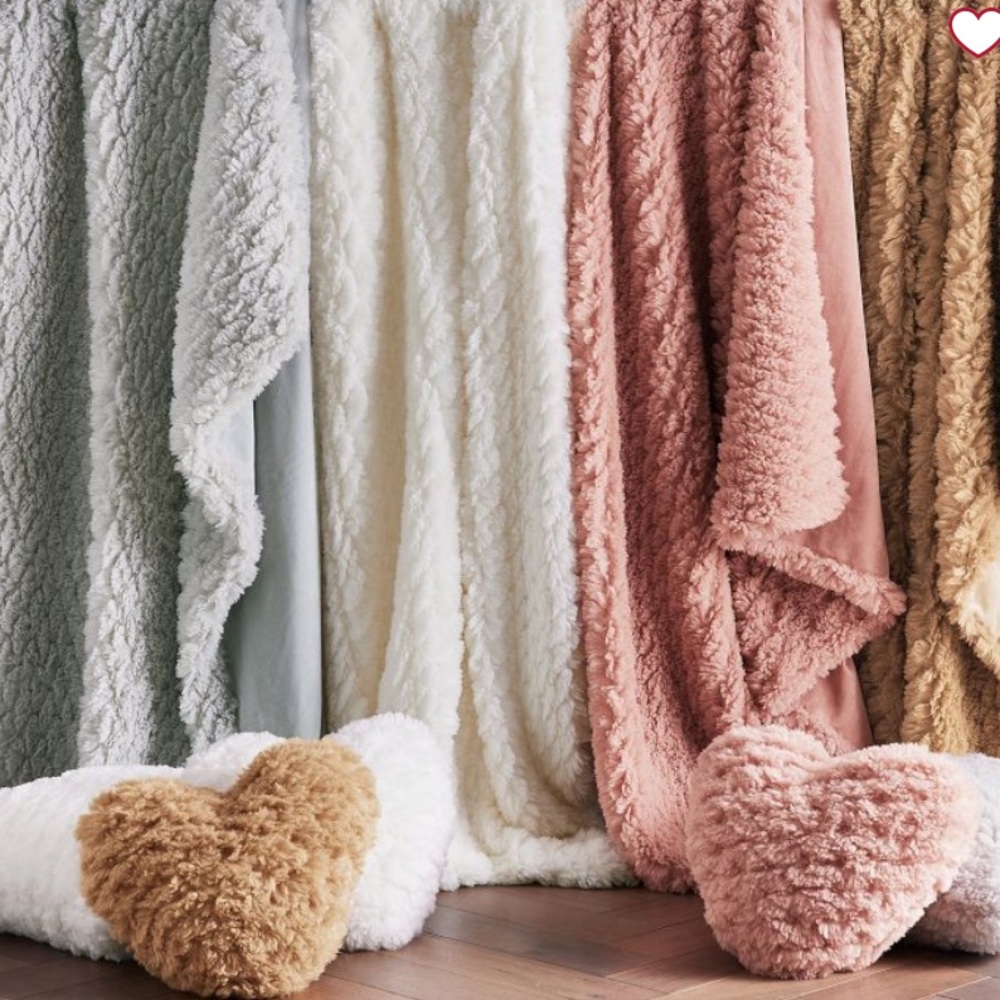 Pottery Barn Cloud Fur Duvet Cover - Twin